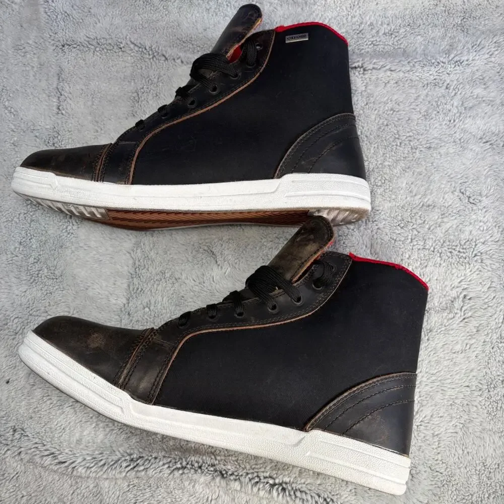 Oxford Jericho Motorcycle Leather Waterproof Boots EU 47 US 13 Protective Safe